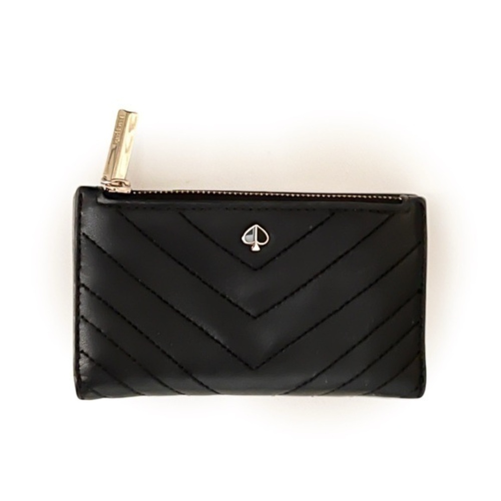 Kate Spade Black Quilted Leather Wallet